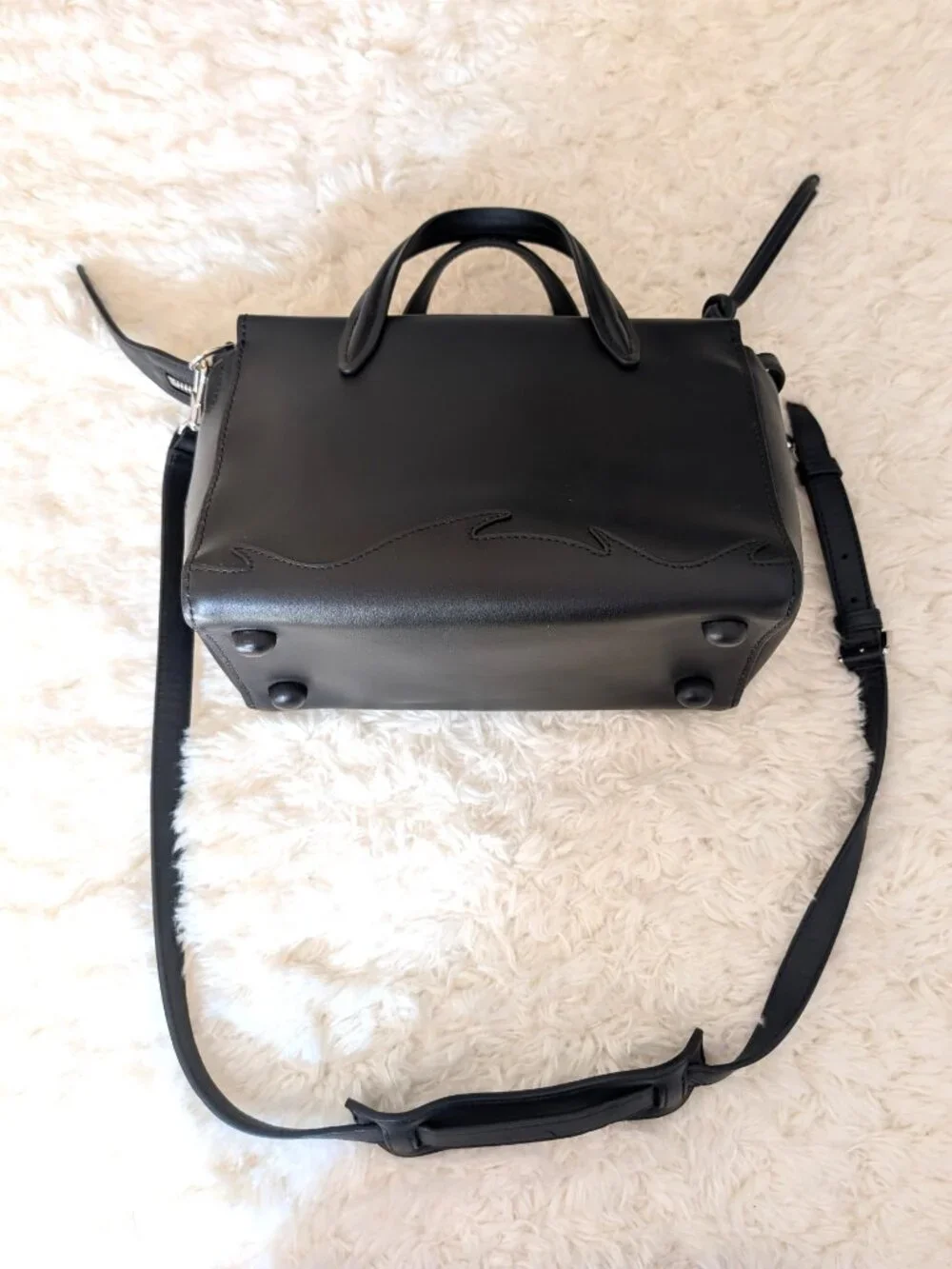 NWT 3.1 Phillip Lim Ames Small Patchwork Satchel (color: black)